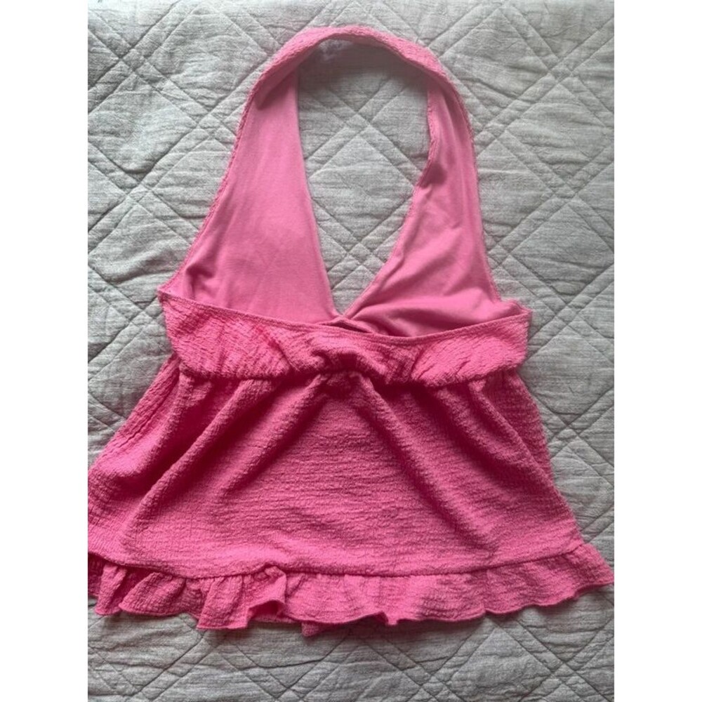 pink halter top - Picture 3 of 4